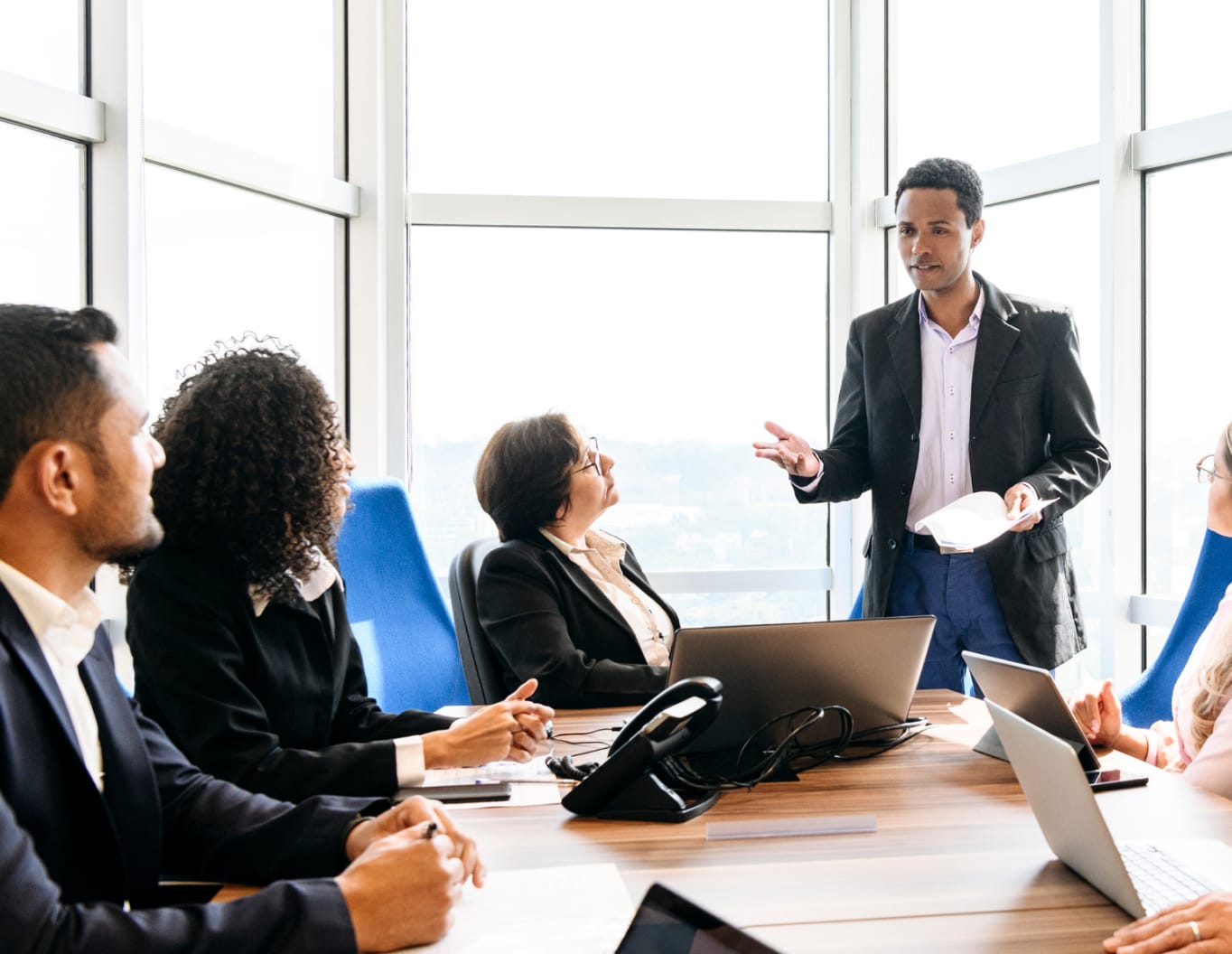 Group of financial professionals at a Carson event.